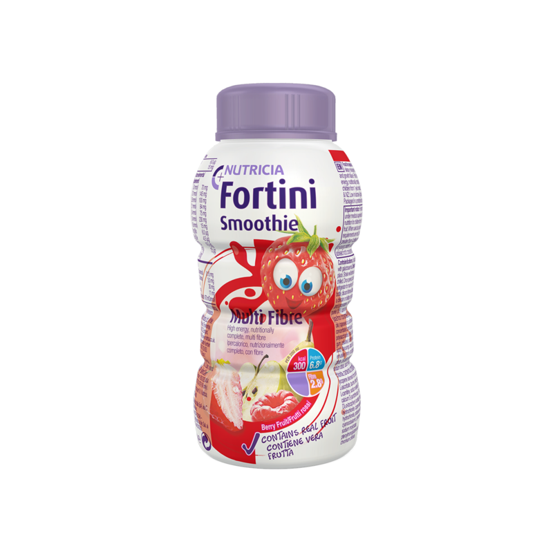 Fortini Smoothie multifibre frutti rossi 24x Confezione 200 ml | Nutricia