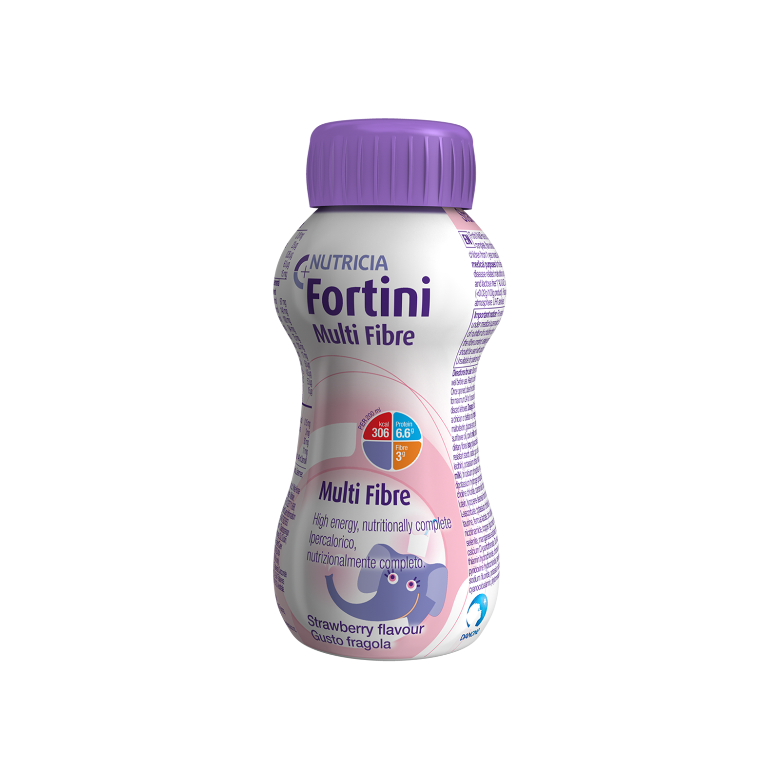 Fortini  multifibre fragola 4x Confezione 200 ml | Nutricia