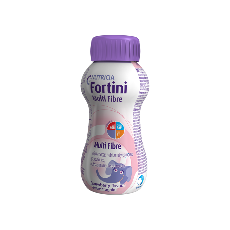 Fortini MultiFibre Fragola 4x Confezione 200 ml | Nutricia