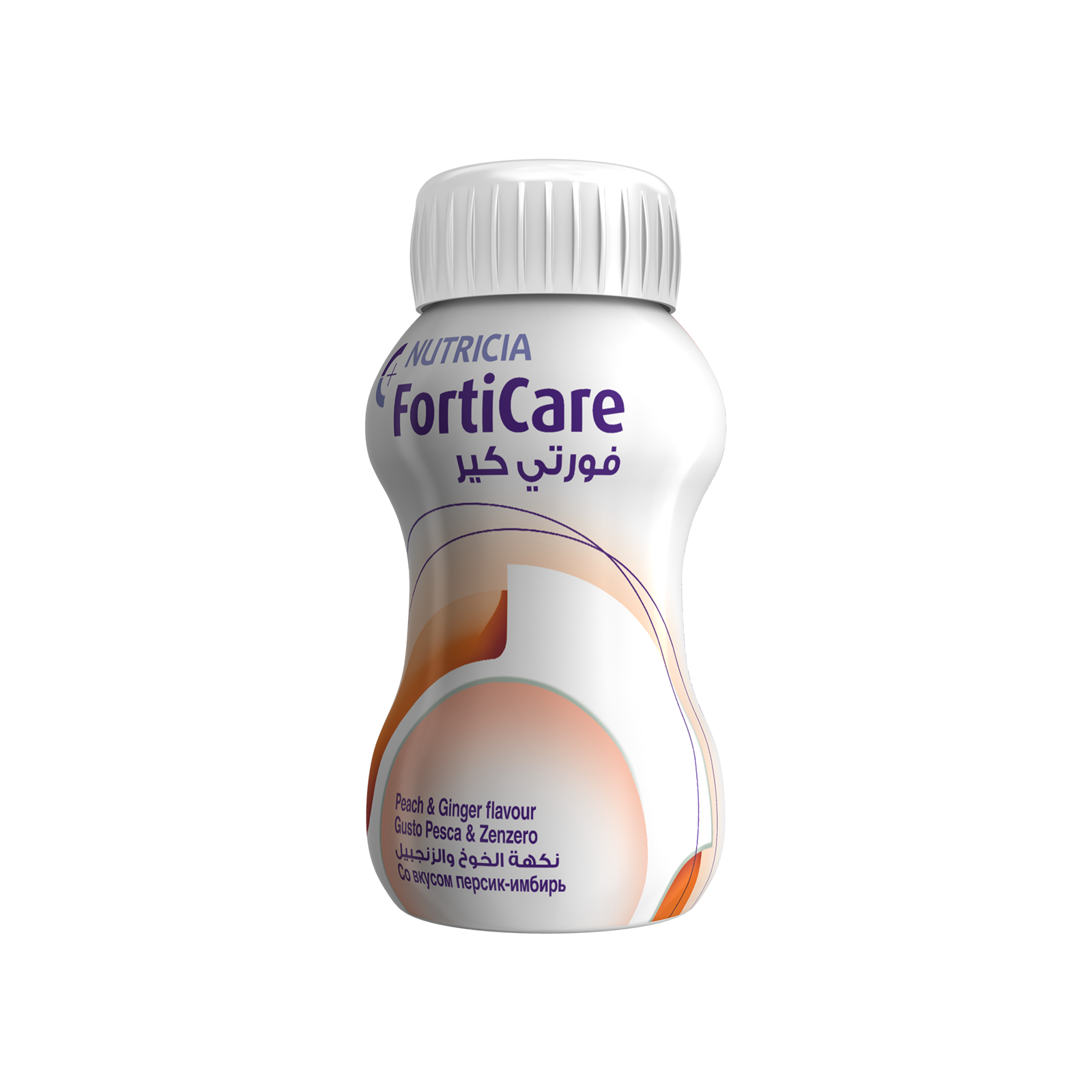 FortiCare Pesca e Ginger 48x Bottiglia da 125 ml | Nutricia