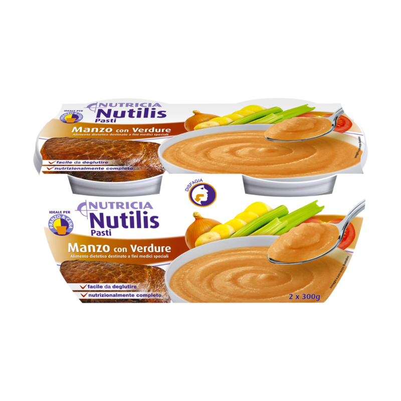 Nutilis Pasti Manzo e Verdure 2x Confezioni 300g | Nutricia