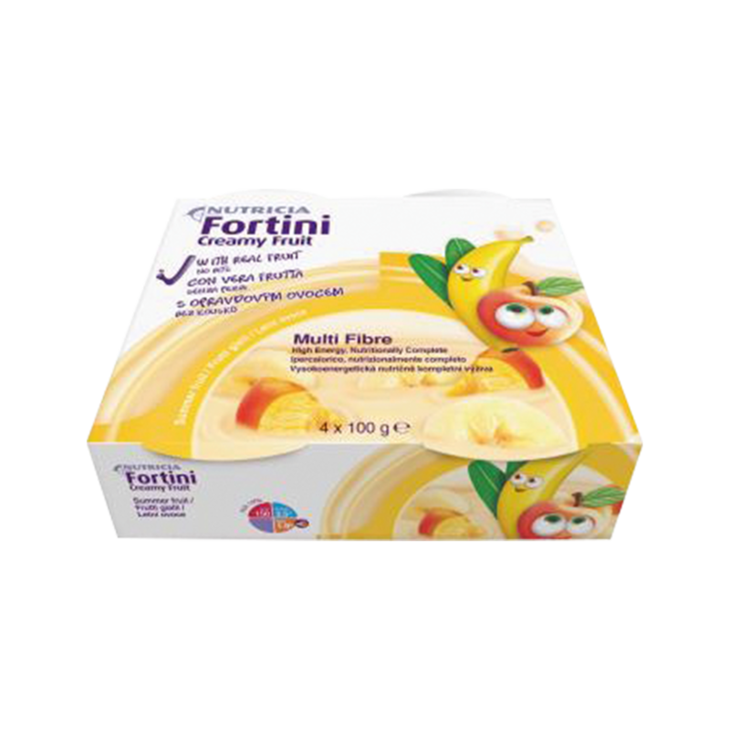 Fortini creamy multifibre frutti gialli 4x100 g | Nutricia