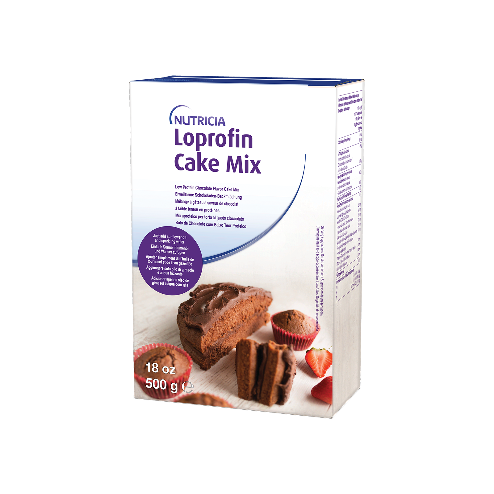 Loprofin Cake mix al cioccolato scatola da 500g | Nutricia