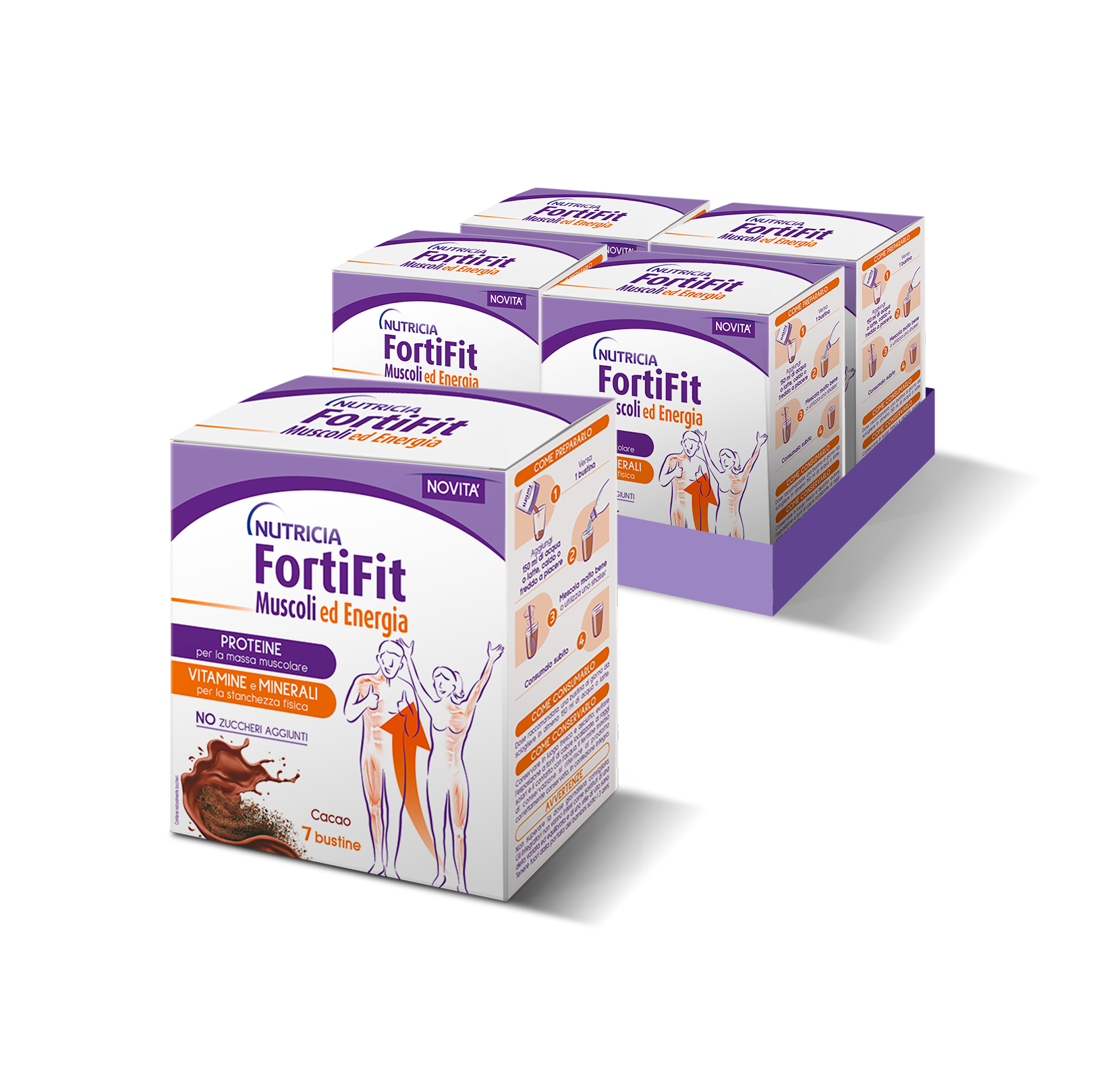 FortiFit Muscoli ed Energia Cacao 4x7 bustine | Nutricia