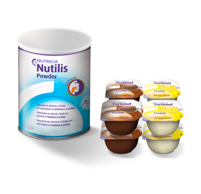Nutilis Powder 300 g + 8 vasetti x 125g Fortimel Cream