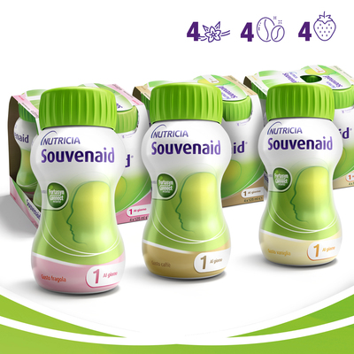 SOUVENAID Fragola, Vaniglia, Caffè 12x125ml