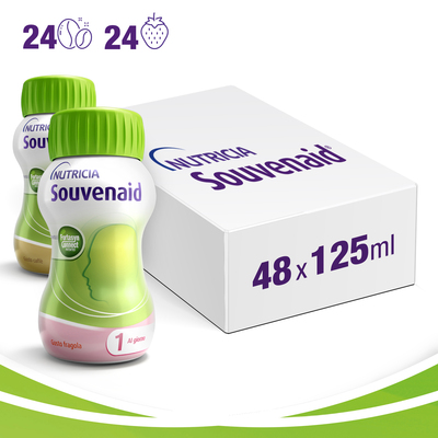 SOUVENAID Fragola, Caffè 48x125ml