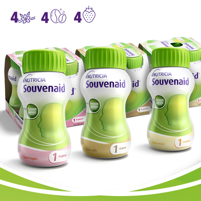 SOUVENAID Fragola, Vaniglia, Caffè 12x125ml