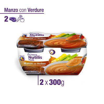 NUTILIS PASTI Manzo con Verdure 2x300g
