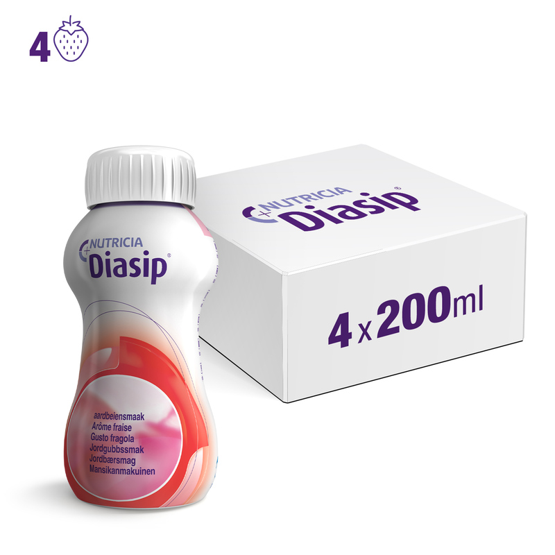 DIASIP Fragola 4x200ml