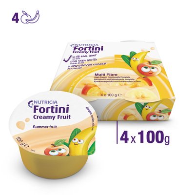 FORTINI CREAMY FRUIT MULTIFIBRE Frutti Gialli 4x100g