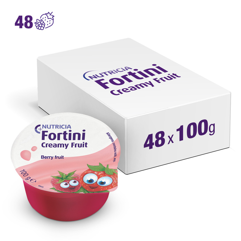 FORTINI CREAMY FRUIT MULTIFIBRE Frutti Rossi 48x100g