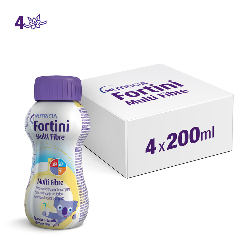 FORTINI MULTIFIBRE Vaniglia 4x200ml