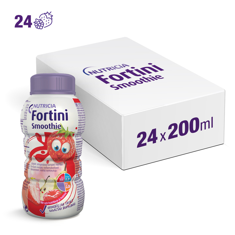 FORTINI SMOOTHIE MULTIFIBRE Frutti Rossi 24x200ml