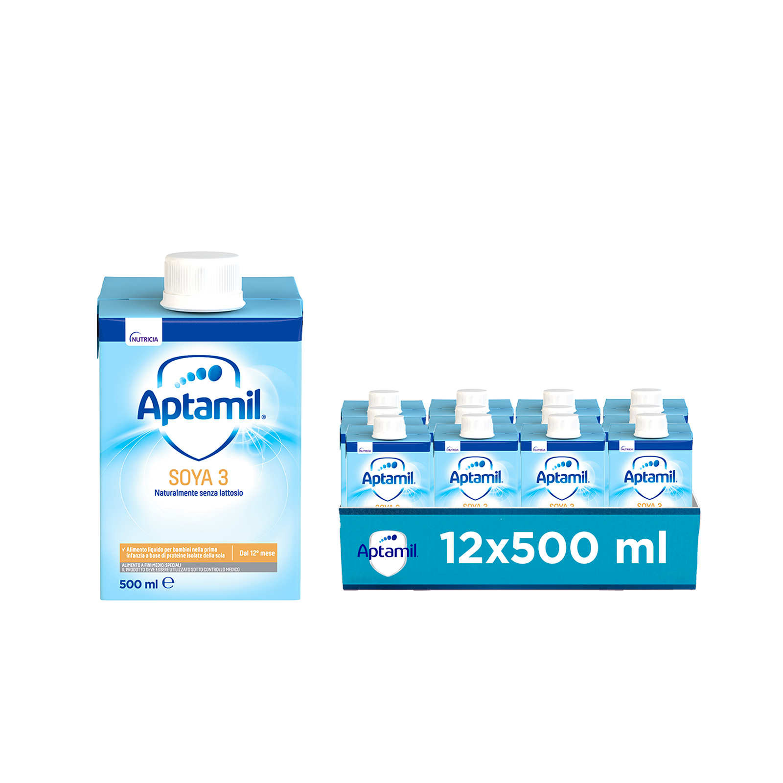 APTAMIL 3 Soya 12X500ml | Aptamil 12 Confezioni da 500 ml
