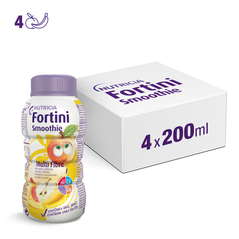 FORTINI SMOOTHIE MULTIFIBRE Frutti Gialli 4x200ml