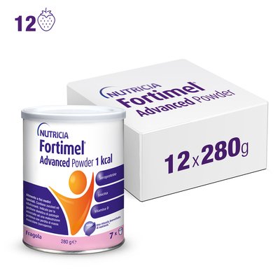 FORTIMEL ADVANCED POWDER Fragola 12x280g