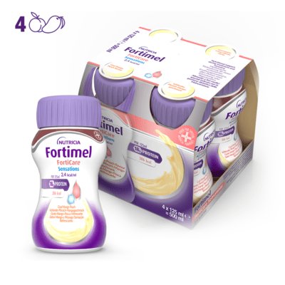 FORTIMEL FORTICARE SENSATIONS Pesca Mango 4x125ml