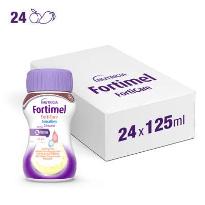 FORTIMEL FORTICARE SENSATIONS Pesca Mango 24x125ml
