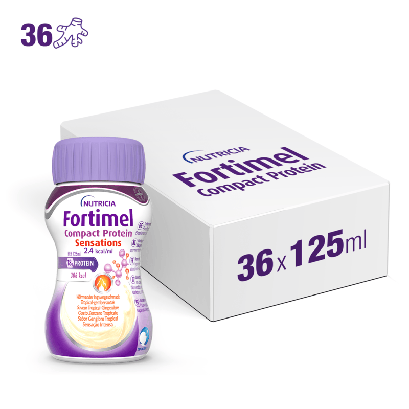 FORTIMEL COMPACT PROTEIN SENSATIONS Zenzero Tropicale 36x125ml
