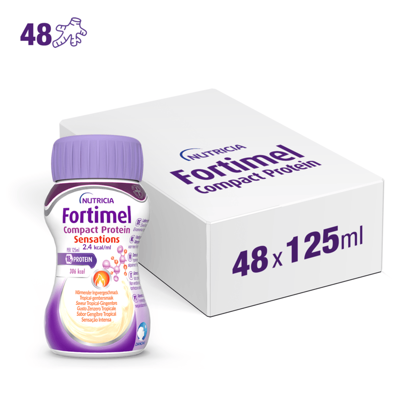 FORTIMEL COMPACT PROTEIN SENSATIONS Zenzero Tropicale 48x125ml
