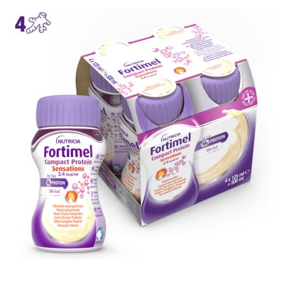 FORTIMEL COMPACT PROTEIN SENSATIONS Zenzero Tropicale 4x125ml
