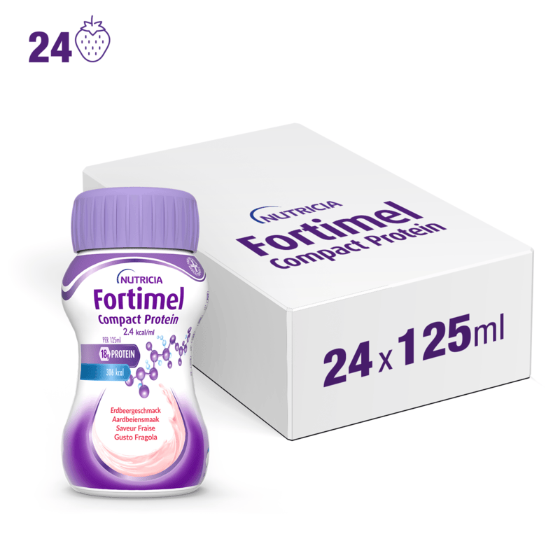 FORTIMEL COMPACT PROTEIN Fragola 24x125ml
