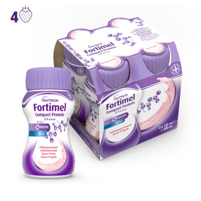 FORTIMEL COMPACT PROTEIN Fragola 4x125ml
