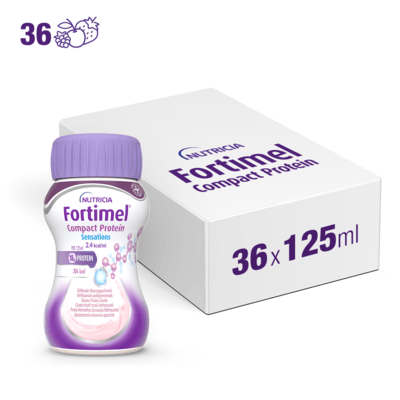 FORTIMEL COMPACT PROTEIN SENSATIONS Frutti Rossi Rinfrescanti 36x125ml
