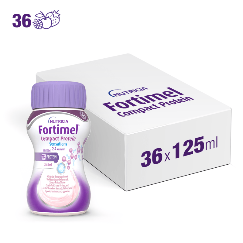 FORTIMEL COMPACT PROTEIN SENSATIONS Frutti Rossi Rinfrescanti 36x125ml
