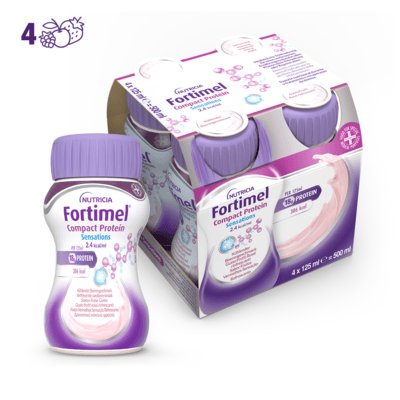 FORTIMEL COMPACT PROTEIN SENSATIONS Frutti Rossi Rinfrescanti 4x125ml
