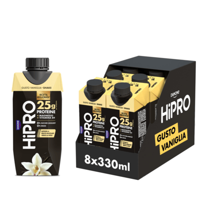 HiPRO 25g PROTEINE Bevanda Proteica Vaniglia 8X330ml