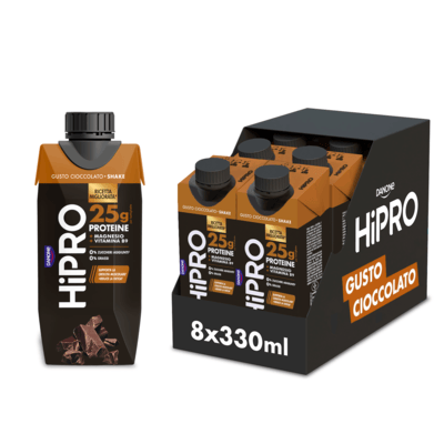 HiPRO 25g PROTEINE Bevanda Proteica Cioccolato 8X330ml