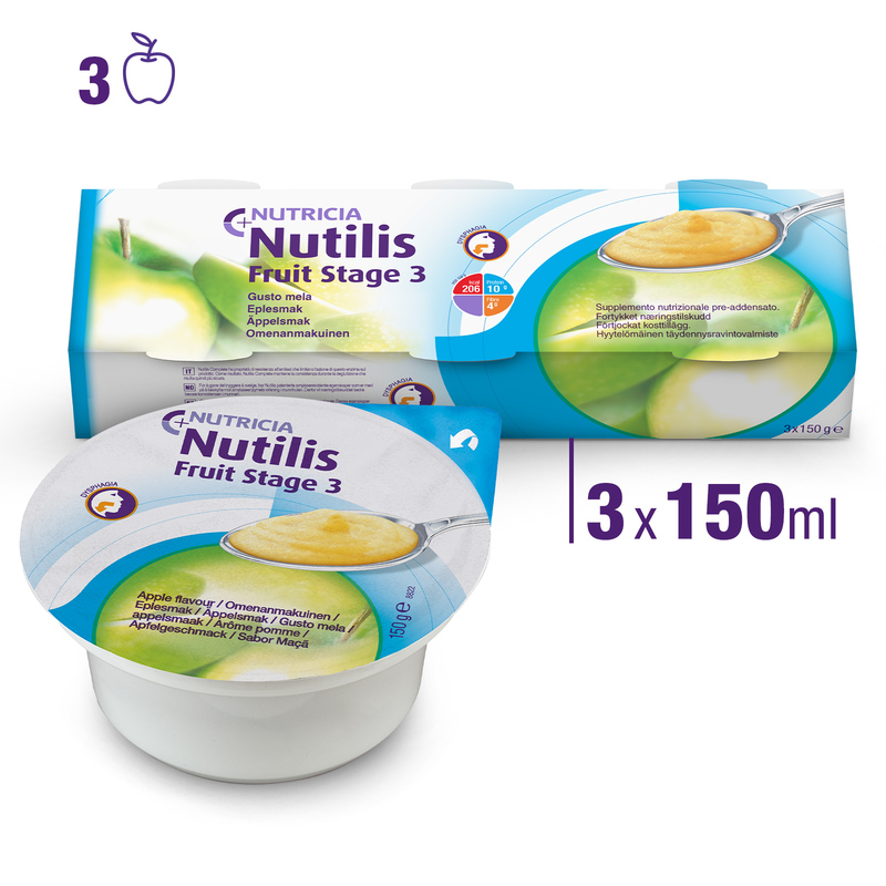 NUTILIS FRUIT Mela 3x150 g Direct Nutricia